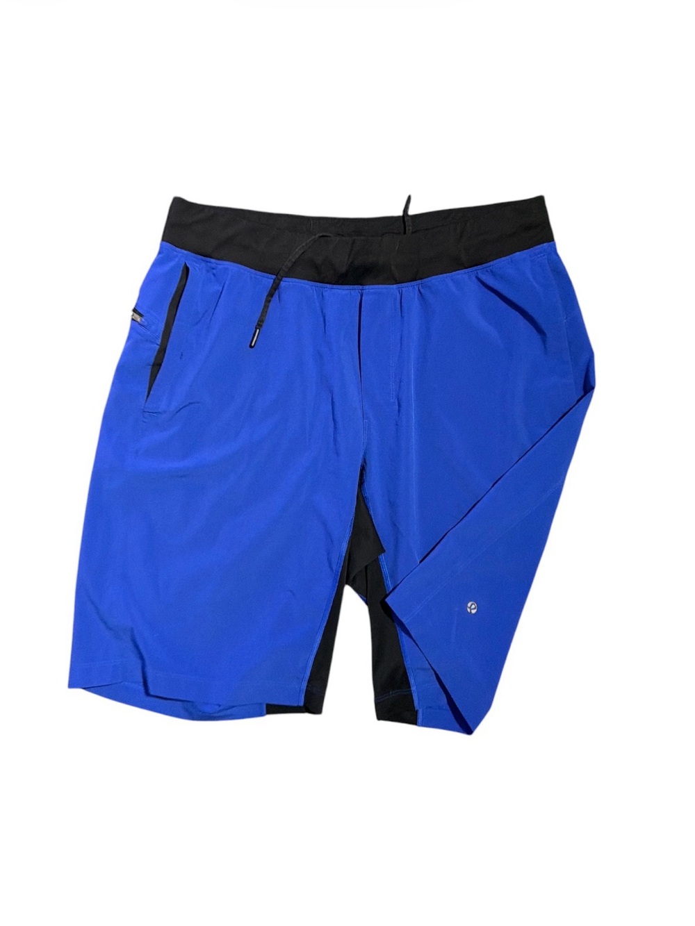 Lululemon Pace Breaker Shorts Blue Black 11” Inseam No Liner Men’s Large
